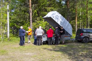 Kuva 4 Rompetori keräsi paljon kiinnostuneita.